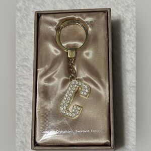 Argento SC Letter C Made it with Swarovski Elements